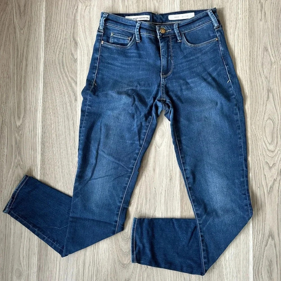 Pilcro and the Letterpress Denim - Pilcro & The Letterpress Anthropologie SERIF Blue Stretch Skinny Jeans Womens 27
